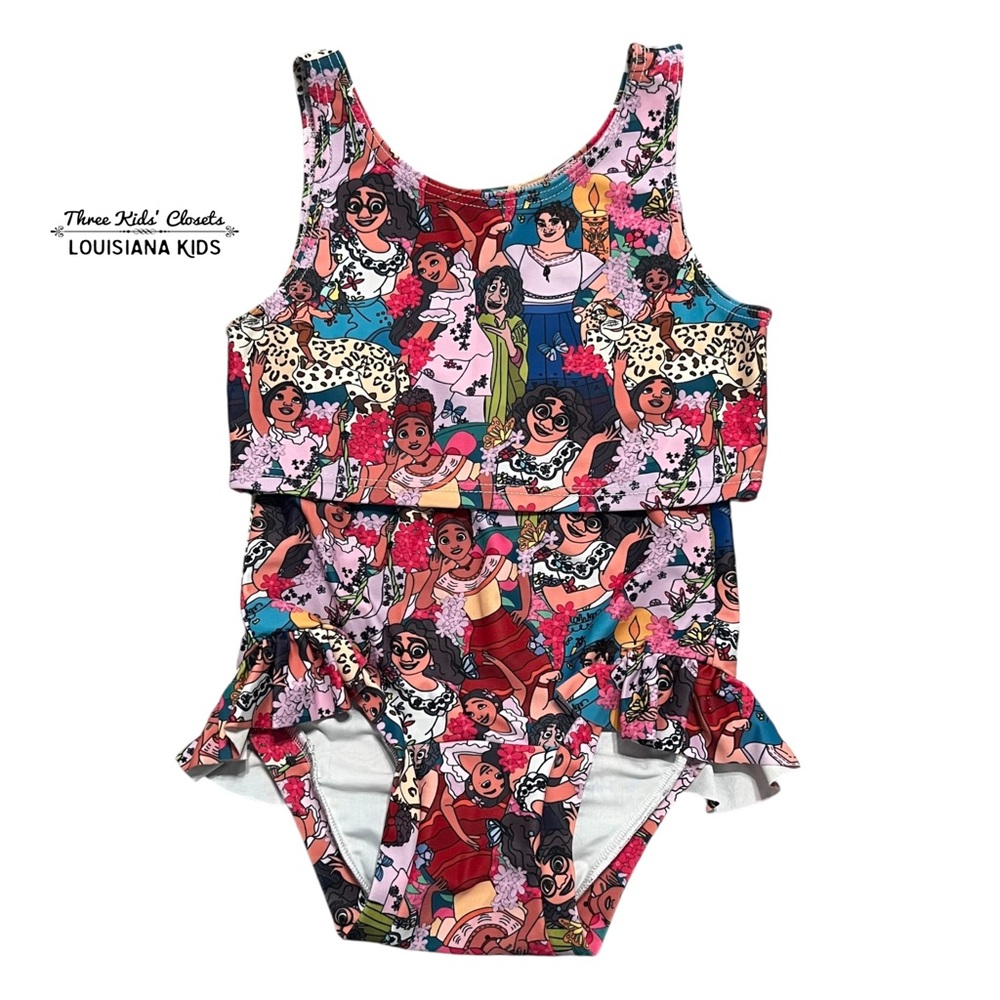 Wild Rich Kids WRK 7/8Y Disney Encanto 2-Piece Swimsuit